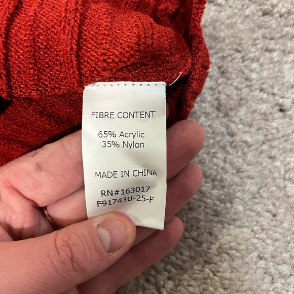 Princess Polly Santorini Red Off the Shoulder Cropped Knit Top - Picture 8 of 8